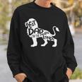 Mens Best Dad In The Pride Lands Lion Fathers Day Sweatshirt Gifts for Him
