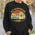 Mens Best Golden Retriever Dad Ever Vintage Puppy Lover Design Sweatshirt Gifts for Him