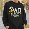 Mens Dad Birthday Crew Construction Birthday Family Matching Sweatshirt Gifts for Him