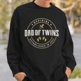 Mens Dad Of Twins 2023 New Dad To Be Expecting Daddy Of Twins Sweatshirt Gifts for Him