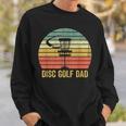 Mens Disc Golf Dad Vintage Fathers Day Frisbee Golfer Retro Sweatshirt Gifts for Him