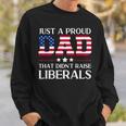 Mens Funny Anti Liberal Republican Dad Gifts Us Flag Fathers Day Sweatshirt Gifts for Him