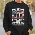 Mens Im A Dad Pop And A Veteran Fathers Day Gift Dad Pop Sweatshirt Gifts for Him