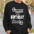 Mens Mermaid Security Merdad Mermen Mermaid Birthday Theme Sweatshirt Gifts for Him