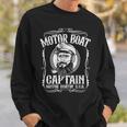Mens Motor Boat Captain Funny Pontoon Boating Motor Boatin Lake Sweatshirt Gifts for Him