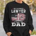Mens My Favorite Lawyer Calls Me Dad Usa Flag Dad Father Gift Sweatshirt Gifts for Him
