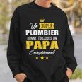 Mens Plumber Dad Fathers Day To Be Father Sweatshirt Gifts for Him