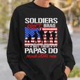 Mens Proud Army Papa Soldiers Dont Brag - Military Grandpa Gifts Sweatshirt Gifts for Him