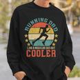 Mens Running Dad Vintage Funny Marathon Runner Fathers Day Gift Sweatshirt Gifts for Him