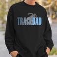 Mens Track Dad Track & Field Runner Cross Country Running Father Sweatshirt Gifts for Him