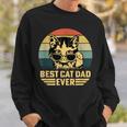 Mens Vintage Best Cat Dad Ever Retro Fathers Day For Cat Dad Sweatshirt Gifts for Him