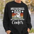 Mens Vintage Motocross Dad Dirt Bike Motocross Dirt Bike Sweatshirt Gifts for Him