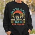 Mens Vintage Sloth Dad Like A Regular Dad Sloth Fathers Day Sweatshirt Gifts for Him