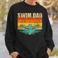 Mens Vintage Style Swimming Lover Swimmer Swim Dad Fathers Day Sweatshirt Gifts for Him