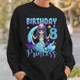 Mermaid Birthday Girl 8 Years Old Mermaid 8Th Birthday Girls Sweatshirt Gifts for Him
