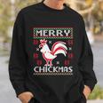 Merry Chickmas Chicken Ugly Christmas Sweater Gift Sweatshirt Gifts for Him