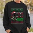 Merry Woofmas Flat Coated Retriever Dog Funny Ugly Christmas Funny Gift Sweatshirt Gifts for Him