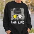 Mom Life Sport Mother Sunglasses Softball BaseballSweatshirt Gifts for Him