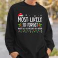 Most Likely To Forget Where All The Presents Are Hidden Xmas V6 Men Women Sweatshirt Graphic Print Unisex Gifts for Him
