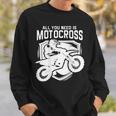 Motocross Für Biker I Dirt Bike I Cross Enduro Sweatshirt Geschenke für Ihn