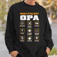 Multitalent Opa Sweatshirt mit lustigen Icons, Sweatshirt für Großväter Geschenke für Ihn