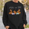 My Butt Hurts Chocolate Bunny Easter Funny Sweatshirt Gifts for Him