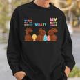 My Butt Hurts Funny Bitten Chocolate Bunny Easter Gift Sweatshirt Gifts for Him