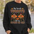 My Favorite Turkeys Call Me Mother Thanksgiving LeopardSweatshirt Gifts for Him
