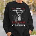 Never Underestimate An Old Man - Chihuahua Dog Sweatshirt Gifts for Him