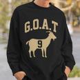 New Orleans Football No 9 Goat Men Women Sweatshirt Graphic Print Unisex Gifts for Him
