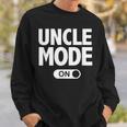 New Uncle Mode Pregnancy Baby Announcement Sweatshirt Gifts for Him