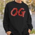 Og Original Gangster Compton Red Bandana-Print Sweatshirt Gifts for Him