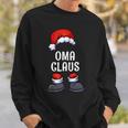 Oma Claus Weihnachts-Sweatshirt für Damen, Festlicher Partnerlook Geschenke für Ihn