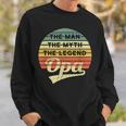 Opa Vintage Sweatshirt: Der Mann, Mythos, Legende Retro Spruch Geschenke für Ihn