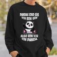 Panda Deko Bär Geschenk Kostüm Damen Süße Geschenke Kleiner Sweatshirt Geschenke für Ihn
