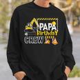 Papa Geburtstag Crew Bauhemden Geschenk Geburtstag Sweatshirt Geschenke für Ihn