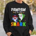 Pawpaw Of The Birthday Little Shark Themed Family Birthday Sweatshirt Gifts for Him