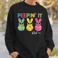 Peepin It Real For Toddler Womens Men Peeping It Real  Sweatshirt Gifts for Him