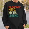 Phlebotomiker Held Mythos Legende Vintage-Phlebotomie Sweatshirt Geschenke für Ihn