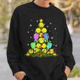 Pickleball Christmas Tree Santa Pickleball X Mas Lights 2022 Men Women Sweatshirt Graphic Print Unisex Gifts for Him