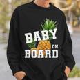 Pineapple Baby On Board Announcement Pregnancy Pineapple Sweatshirt Gifts for Him