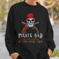 Pirat Papa Ich Bin Der Kapitän Halloween-Kostüm Cool Sweatshirt Geschenke für Ihn