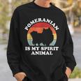 Pomeranian Is My Spirit Tierliebhaber Sweatshirt Geschenke für Ihn