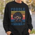 Poodle Mama Mother Retro Gifts Dog Mom Sweatshirt Gifts for Him