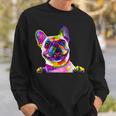 Pop Art Bulldog Gifts Mom Dog Dad Frenchie Sweatshirt Gifts for Him