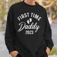 Promoted To Daddy Est 2023 First Time Dad Fathers Day Gift Sweatshirt Gifts for Him