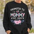 Promoted To Mommy Est 2023 Pregnancy Announcement Men Women Sweatshirt Graphic Print Unisex Gifts for Him