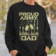 Proud Army National Guard Dad Veterans Day Hero Soldier Mens Sweatshirt Gifts for Him