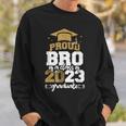 Proud Bro Of A Class Of 2023 Graduate Sweatshirt Gifts for Him