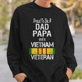 Proud Dad Papa Vietnam Veteran Vintage Vet Sweatshirt Gifts for Him